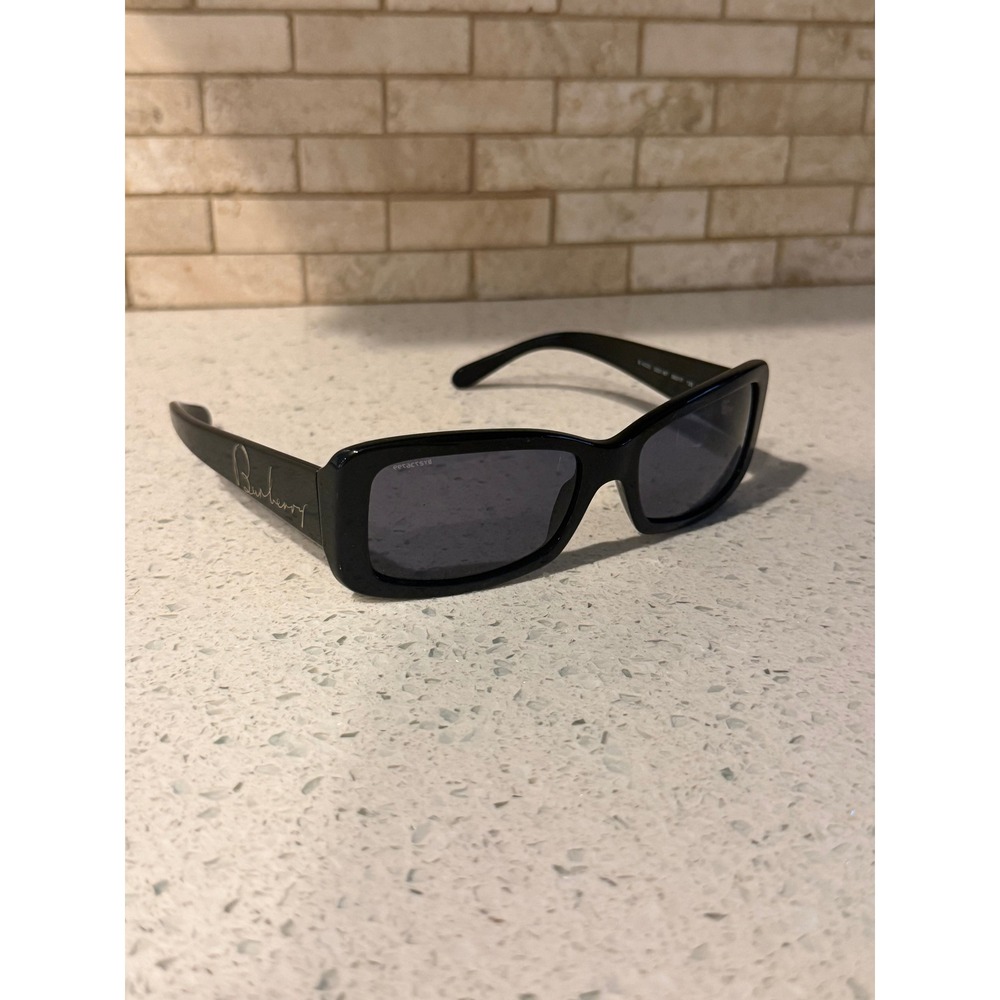 Burberry B4023 3001/87 Sunglasses Black Rectangle Grey Lens 56mm